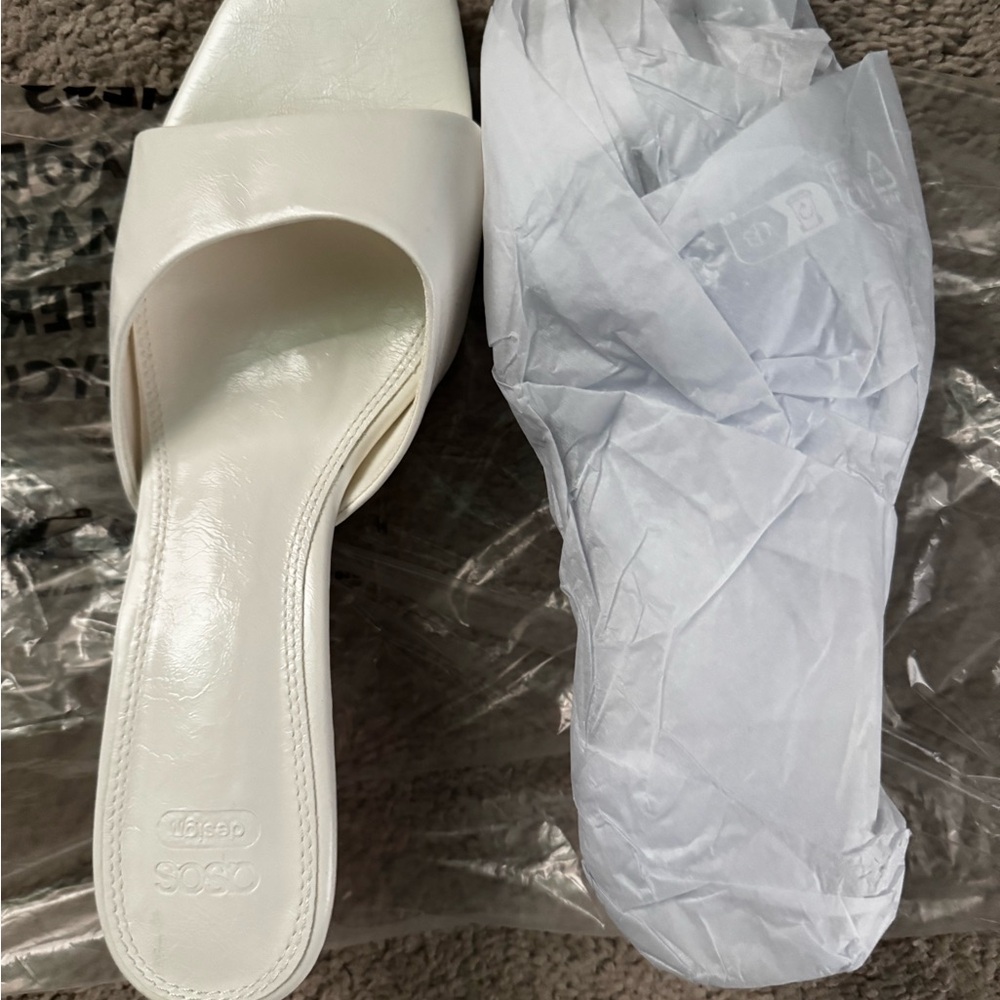 ASOS Cream Mules